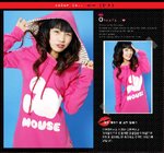 YL3073-卡通公仔帶帽TEE(粉紅色)質料﹕衛衣棉 尺碼：肩寬43cm 胸圍96cm 衣長76cm 袖長58cm 售價﹕$59