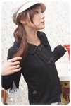 1156-時尚外套(黑色; 白色; 綠色; 灰色) 質料﹕絨 尺寸(均碼)：衣長48cm 袖長58cm 胸圍86-94cm 肩寬39cm 售價﹕$69