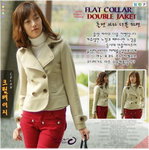 外套 - 7004(米白色) 尺碼S：肩寛38cm  胸圍88cm  衣長58cm  袖長58cm /M﹕肩寛40cm  胸圍92cm  衣長58cm  袖長58cm /L﹕肩寛42cm  胸圍96cm  衣長58cm  袖長58cm 售價﹕$99