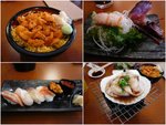 海膽飯、勁大蝦剌身、壽司、燒貝