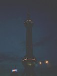 Night mode of The Oriental Pearl Radio & Television Tower