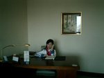 In office?? No...is in hotel room~ like business ctr