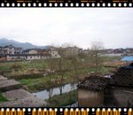 A pond and a bridge..National history culture village