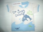 白色鯊魚Tee $28 特價$18 BT002(FRONT) 6months
