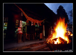 fire festival at aso shrine 阿蘇神社（火振神事）