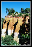 roussillon - a hilltop village blazed with color