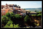 roussillon, located on a hill between the mountains of the vaucluse and the luberon