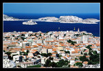 overlooking le chateau d'if & city of marseilles from notre dame de la garde