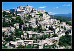 gordes - hilltop village where it was built on the foothills of the monts of vaucluse, facing the luberon