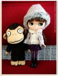 "monki 同 debby"
明明兩個都好可愛,竟然比細佬講人獸.....>_