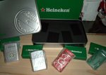 全新喜力Heineken鐵盒連4個潮人型人火機套裝「HK$ 200.00」