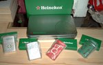 全新喜力Heineken鐵盒連4個潮人型人火機套裝「HK$ 200.00」