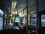 Inside the school bus