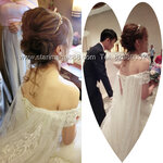 新娘化妝,新娘髮型,新娘造型,Bridal make up HK,新娘晚裝髮型