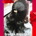 畢業典禮髮型女,set頭,set頭香港,set頭服務