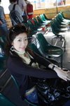 me on the ferry so early on the day.. can u see my panda eyes?