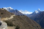 左至右, Taboche (6367m), Everest (8850m), Nuptse (7861m) & Lhotse (8414m)
04NL0120