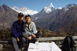 Everest View Hotel 外望 Khumbi Yul Lha (5761m), Everest (8848m), Nuptse (7861m), Lhotse (8414m) & Ama Dablam (6856m) (左至右)
04NL0132