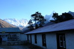 從Tengboche遙望, 左至右, Everest (8850m), Nuptse (7861m), Lhotse (8414m) & Ama Dablam (6856m)
04NL0192