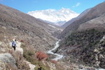 沿Imja Khola河邊前行, 遙望Nuptse (7861m), Everest (8850m) & Lohtse (8414m)
04NL0230