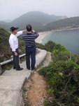 見到白腊沙灘啦, 遠處是花山
DSC07063
