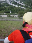 欄杆下望翔東路及竹篙灣公路
DSC00166