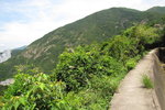 赤柱西引水道中回望紫羅蘭山, 可以見到紫淺石澗10號澗壁(相左)
IMG_6488