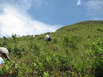 見到前面隊友到了脊位後又要往右上山
IMG_0825