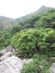 上溯彌深/昂深石澗, 回頭望見蓮深石澗(左)及蓮花塔(右)
IMG_1944
