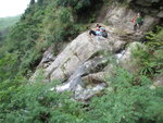 這個瀑叫雙獅觀瀑, 因為瀑頂左右都有大石似兩雙獅子觀瀑
IMG_3353