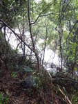 環塘小徑中左望見5號石澗口的瀑布, 平時是乾壁
DSCN0641