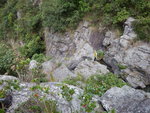 金字塔山路中右望在萬丈布瀑廊峽的尾瀑頂的康師父
DSCN5270