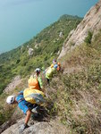 下降老人山南崖, 見崖下有一石河
DSCN9018