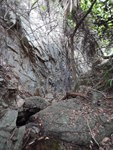 下降馬塘坳坑, 前見一天然大石牆
DSCN9640