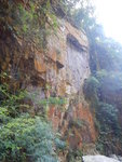 黃龍石澗3龍峽之右龍爭珠澗口的飛瀑旁直崖
DSCN0983