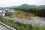 竹綠苑望台上下望見遊客中心 DSCN0245