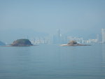 左細鴨洲, 右鴨螺春, 背後深圳鹽田區
DSCN2373