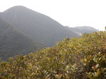 回頭望見孖崗山(左)和舂坎角山(右), 隱約見到舂坎角山頂的狗頭石
DSCN4312
