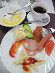 21 Sept 2017 (六)早上在酒店餐廳進自助早餐, 今次食物有些少唔同, 有通粉和有腸
DSC02863