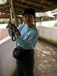 呢條係草蛇, 係無毒亦唔會咬人, 又真係點舞都得, 無乜反應噃
IMG00518