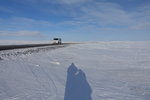 馬路兩旁都是一望無際的雪地
DSC00932