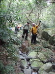 基本上平緩不難行, 坑在林中, 間中要剪阻路植物, 但出澗至鷓鴣山路的路越上越企哩, 天氣又晒又熱又悶, 好甘哩
P5136289