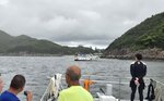 船在橋咀島夏門灣(半月灣)旁停底, 綑岸隊友在此落水
20260714_140418