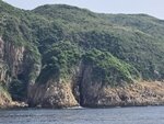經吊鐘洲金魚擺尾和金魚下的吊鐘拱門, 相左半山位置可見獅口大洞
20260908_000009