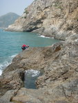 回望流水壁左邊石罅及鴨脷洲玉桂山
P9182420