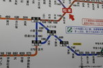 食完晏時間尚早, 還豎有火車周遊券, 不如遊&#21523;火車河啦, 睇&#21523;路線圖先, 就坐去&#22633;尻返轉頭啦
JPN00359