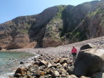 滾石灘與灘上的淄碇石(右邊大石)
P7220358