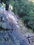 飛&#40175;瀑壁第2層, 初壁左上攀, 中段過右邊繼續上攀
PC090104