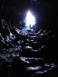 棧道洞中外望, 似唔似時光隧道哩, 洞口又幾似一點燭光
P6300171