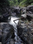 繼續下降秋楓石澗下游, 開始見到有水管
PA130321